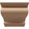 Ekena Millwork 6"W x 6"D x 6"H Wide Scroll Rough Cedar Woodgrain TimberThane Corbel, Primed Tan CORUR06X06X06SCRRCPR - alternate 2